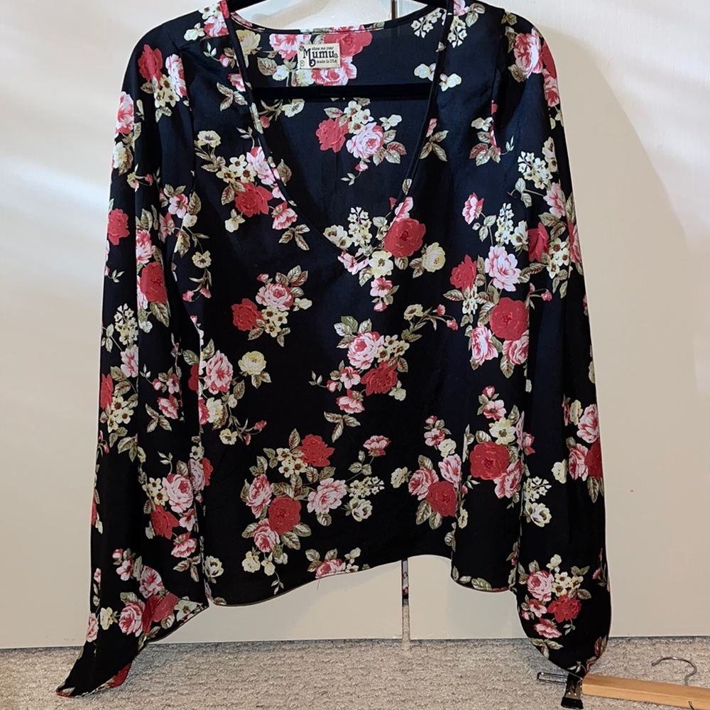show my your mumu bell sleeve top